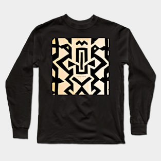 Abstract Kuba Print Long Sleeve T-Shirt